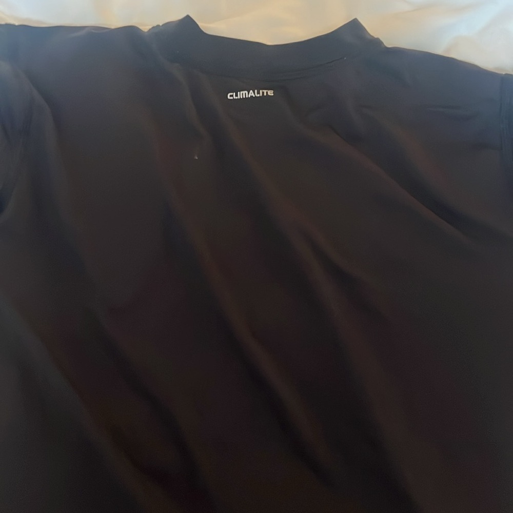 Adidas climalite long sleeve black performance shirt boys medium 11/12 years - Picture 5 of 5